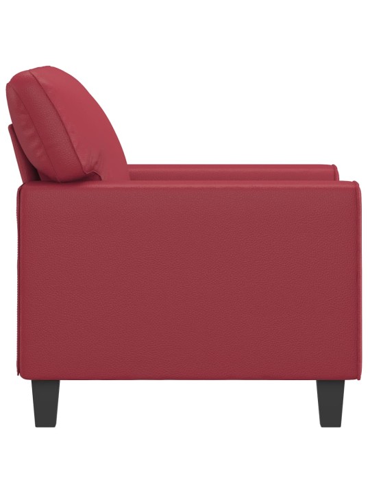 Křeslo vínové 60 cm umělá kůže