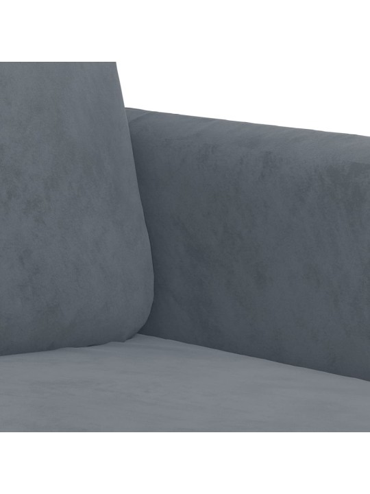 Křeslo tmavě šedé 60 cm samet