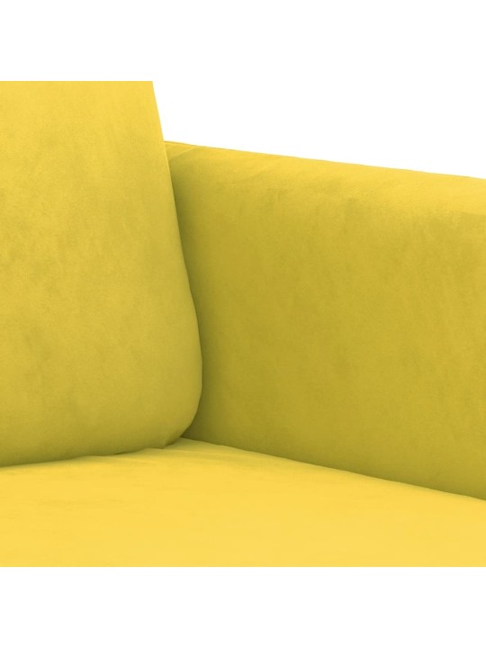 Křeslo žluté 60 cm samet