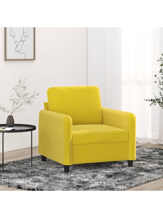 Křeslo žluté 60 cm samet
