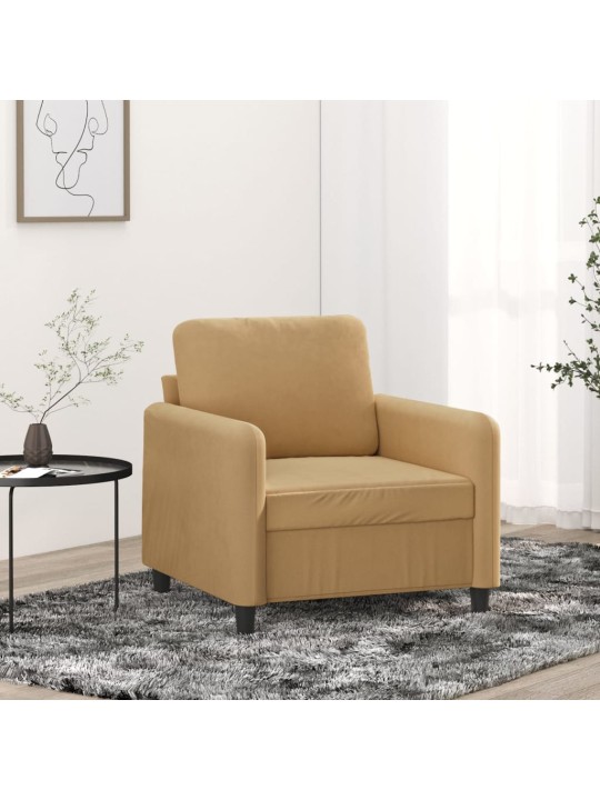 Křeslo hnědé 60 cm samet