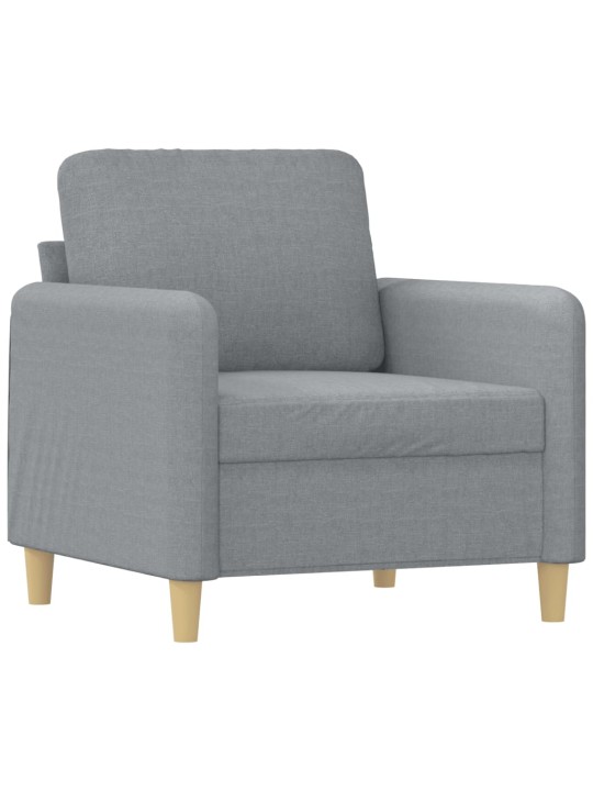 Křeslo světle šedé 60 cm textil