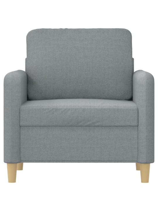 Křeslo světle šedé 60 cm textil