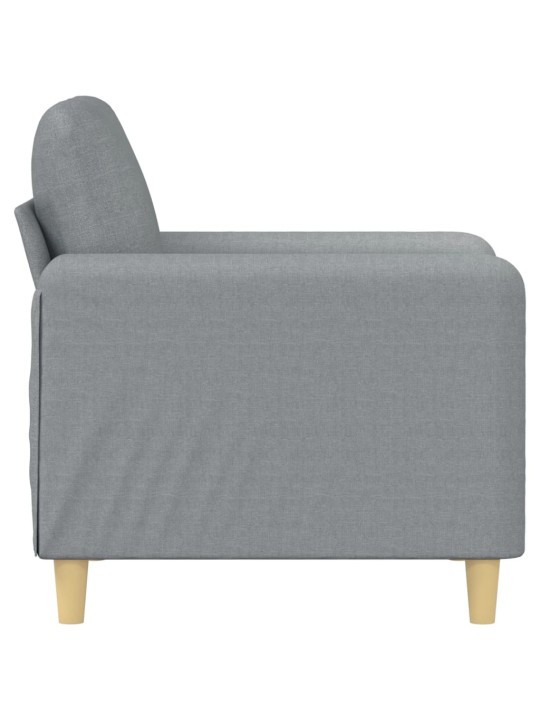 Křeslo světle šedé 60 cm textil