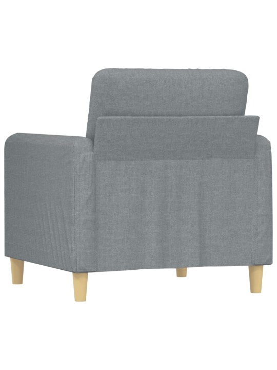Křeslo světle šedé 60 cm textil