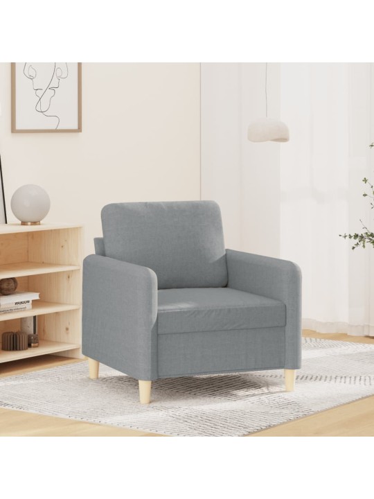 Křeslo světle šedé 60 cm textil