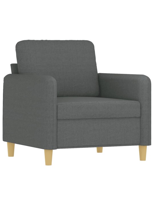 Křeslo tmavě šedé 60 cm textil