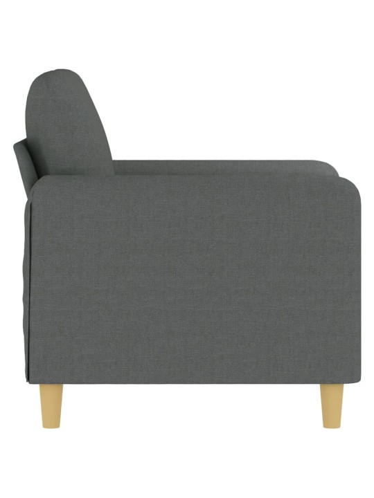 Křeslo tmavě šedé 60 cm textil