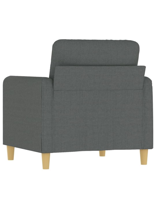 Křeslo tmavě šedé 60 cm textil