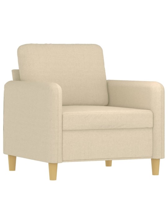 Křeslo krémové 60 cm textil