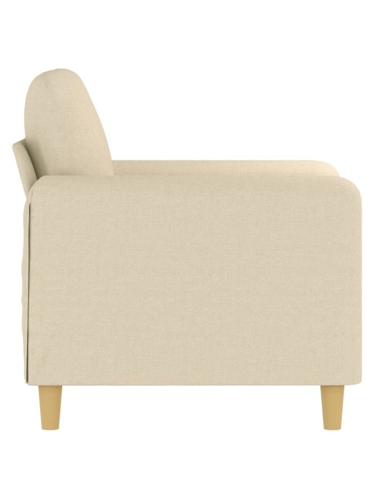 Křeslo krémové 60 cm textil