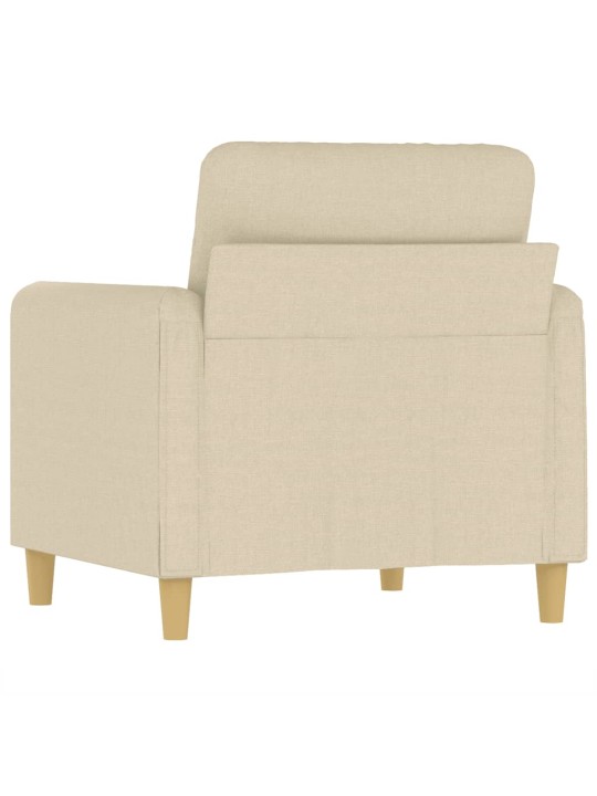 Křeslo krémové 60 cm textil