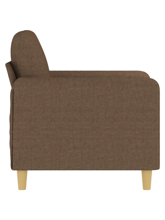 Křeslo hnědé 60 cm textil