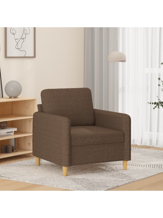 Křeslo hnědé 60 cm textil