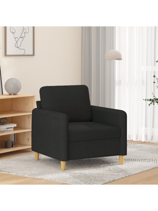 Křeslo černé 60 cm textil