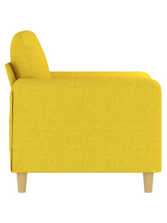 Křeslo světle žluté 60 cm textil