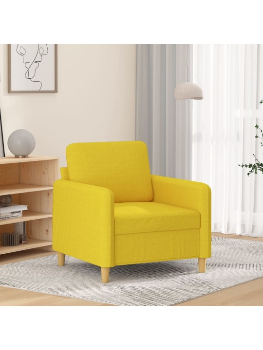 Křeslo světle žluté 60 cm textil