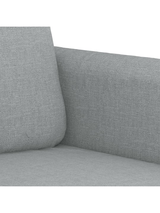2místná pohovka světle šedá 120 cm textil