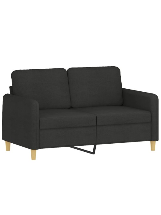 2místná pohovka černá 120 cm textil