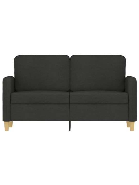 2místná pohovka černá 120 cm textil
