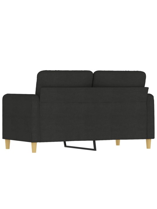 2místná pohovka černá 120 cm textil