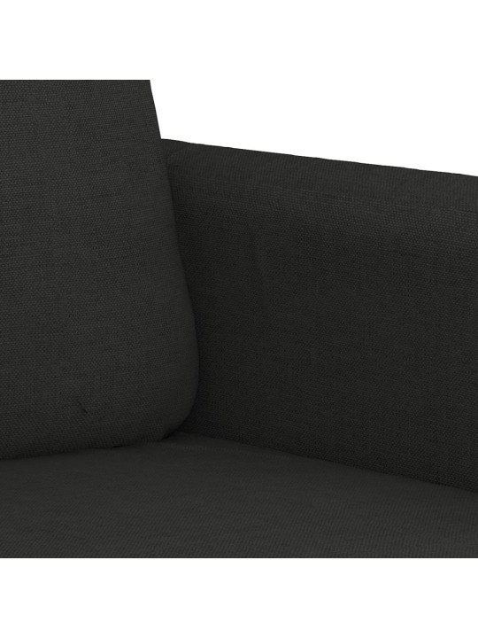 2místná pohovka černá 120 cm textil