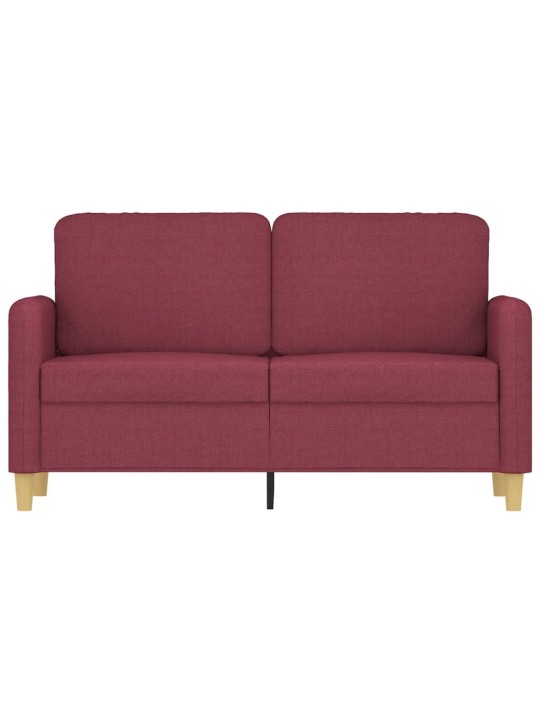 2místná pohovka vínová 120 cm textil