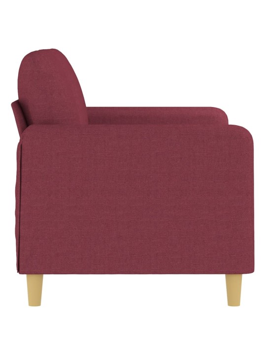 2místná pohovka vínová 120 cm textil