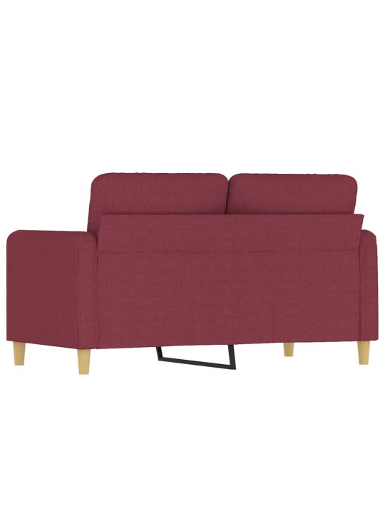 2místná pohovka vínová 120 cm textil