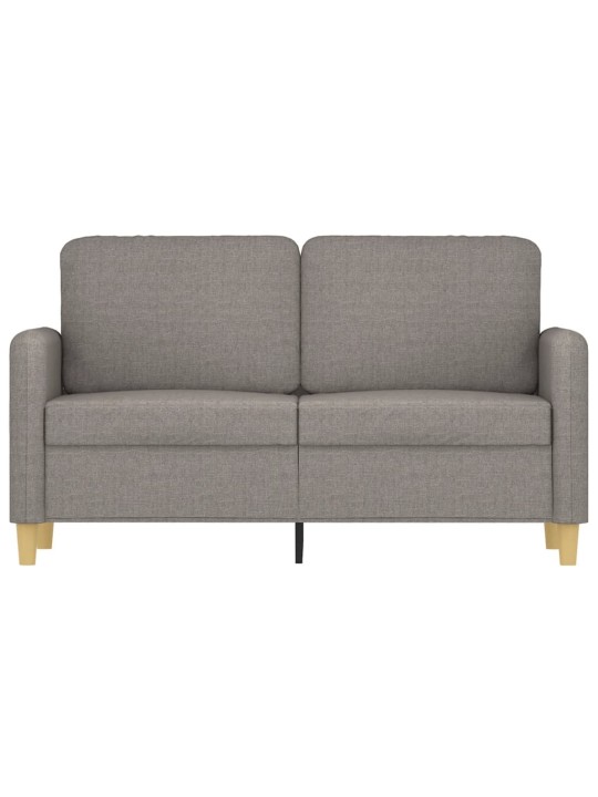 2místná pohovka taupe 120 cm textil