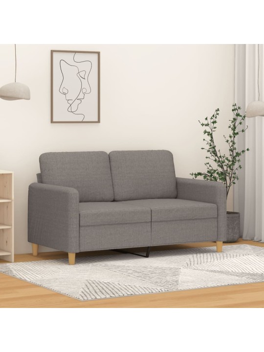 2místná pohovka taupe 120 cm textil