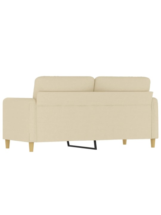 2místná pohovka krémová 140 cm textil
