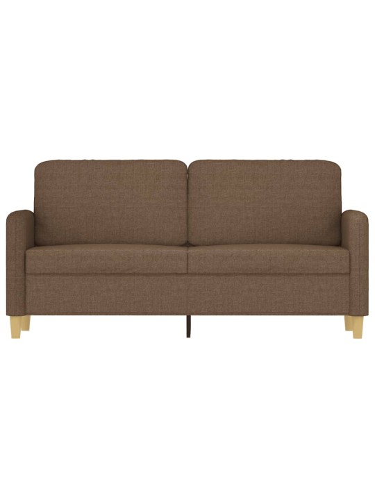 2místná pohovka hnědá 140 cm textil