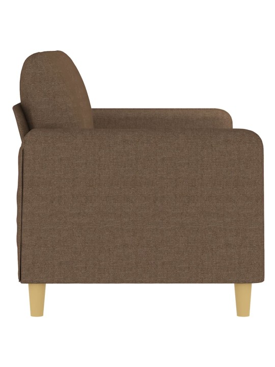 2místná pohovka hnědá 140 cm textil