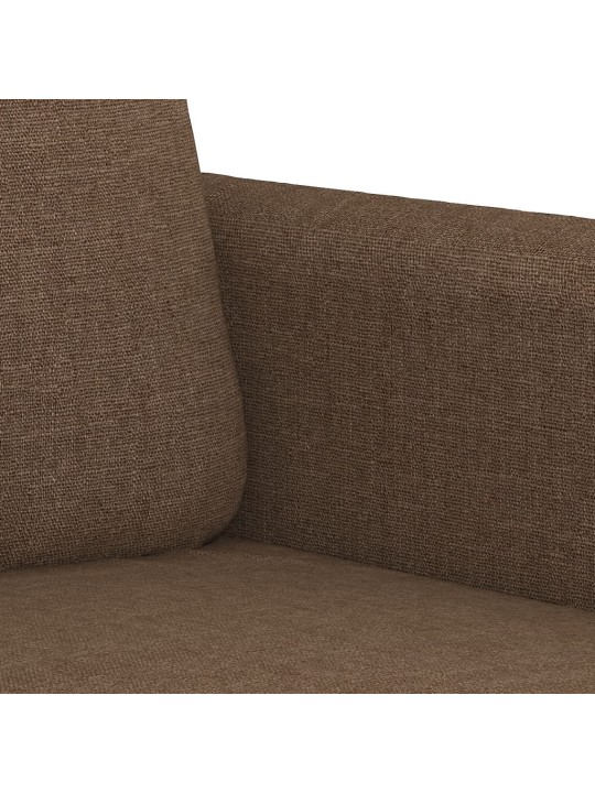 2místná pohovka hnědá 140 cm textil