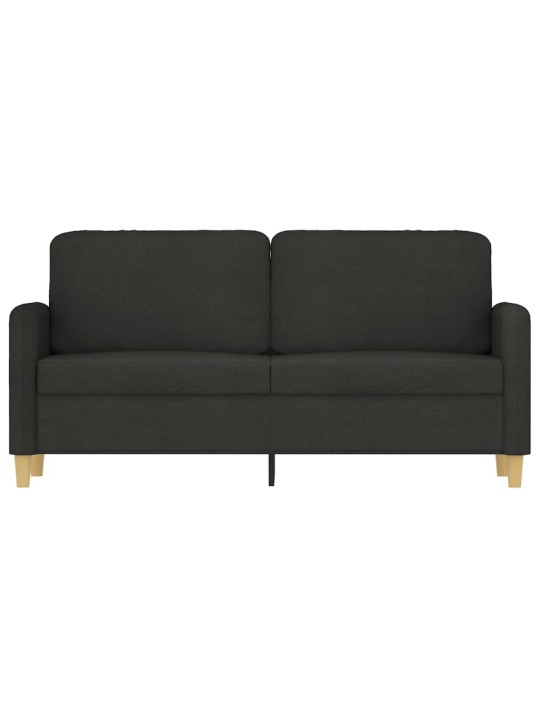 2místná pohovka černá 140 cm textil