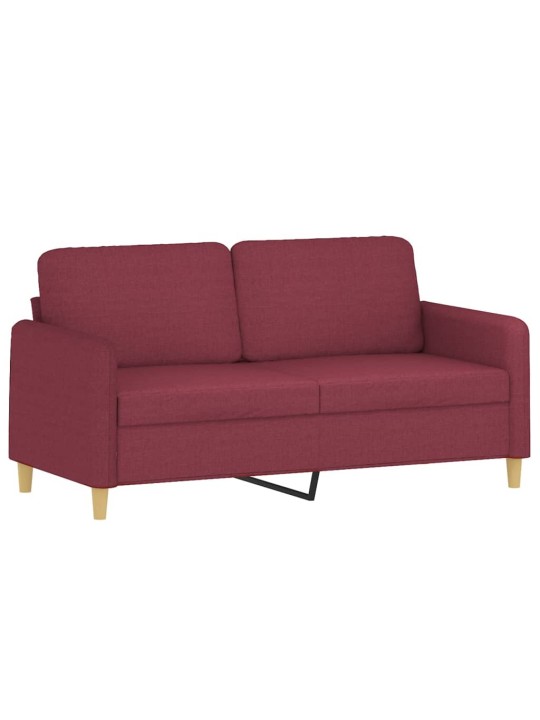 2místná pohovka vínová 140 cm textil