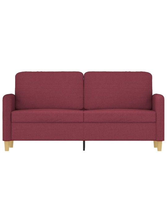 2místná pohovka vínová 140 cm textil