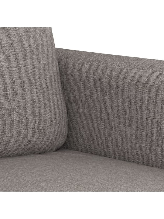 2místná pohovka taupe 140 cm textil