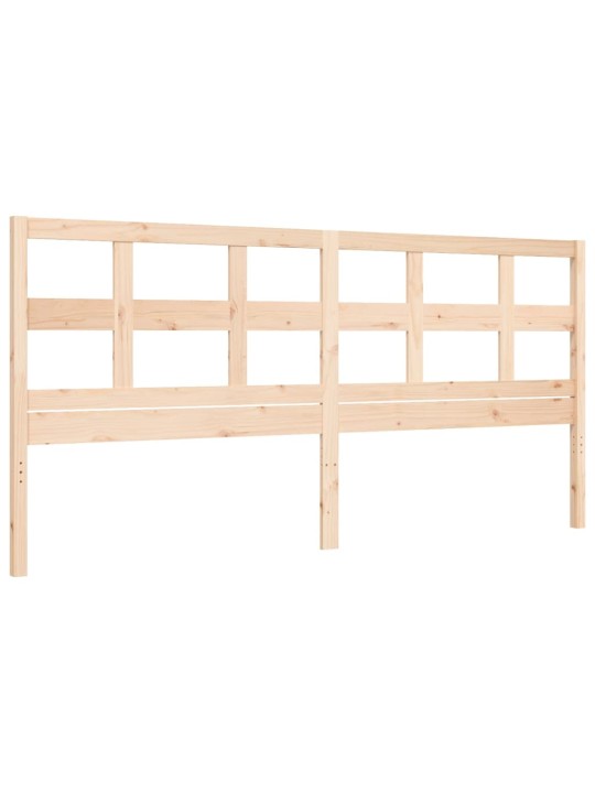 Rám postele s čelem 200 x 200 cm masivní dřevo