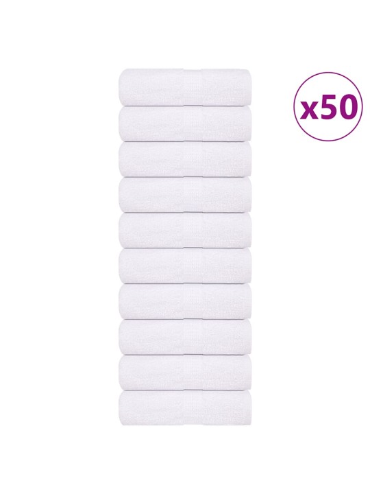 Žínky 50 ks bílé 15x21 cm 360 g/m² 100% bavlna