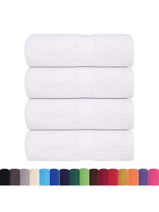 Ručníky na ruce 4 ks bílé 30x30 cm 360 g/m² 100% bavlna
