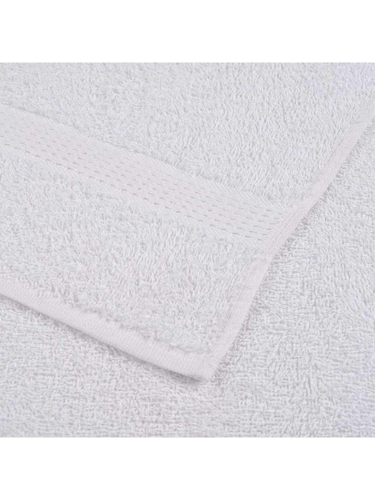 Ručníky pro hosty 10 ks bílé 30x50 cm 360 g/m² 100% bavlna