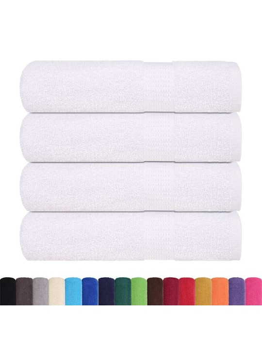 Ručníky na ruce 4 ks bílé 50x100 cm 360 g/m² 100% bavlna