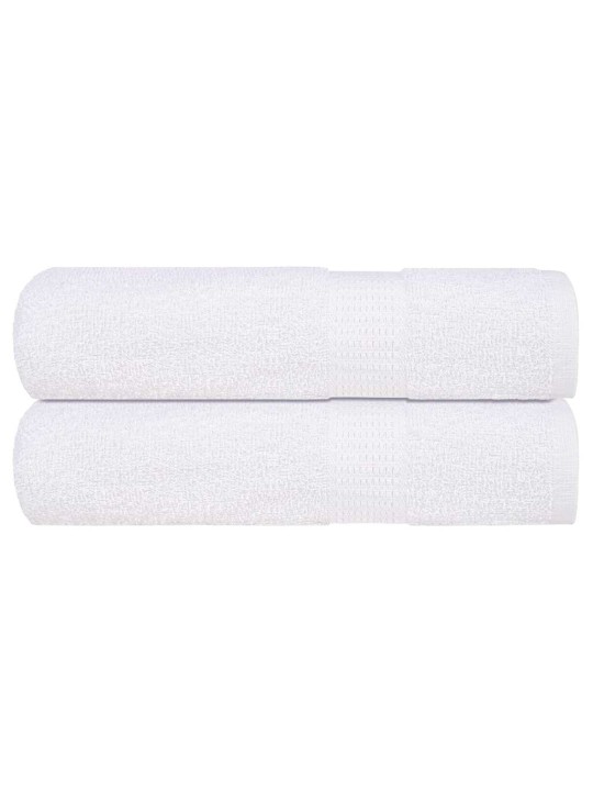 Sprchové ručníky 2 ks bílé 70x140 cm 360 g/m² 100% bavlna