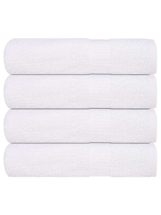 Sprchové ručníky 4 ks bílé 70x140 cm 360 g/m² 100% bavlna
