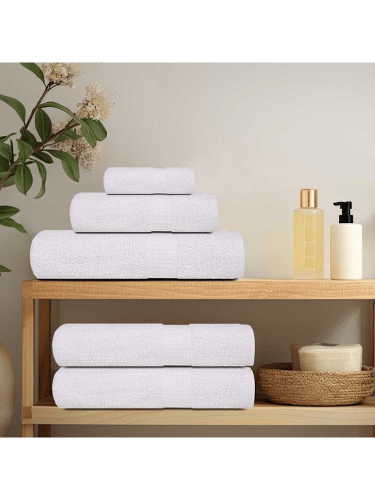 Sprchové ručníky 4 ks bílé 70x140 cm 360 g/m² 100% bavlna
