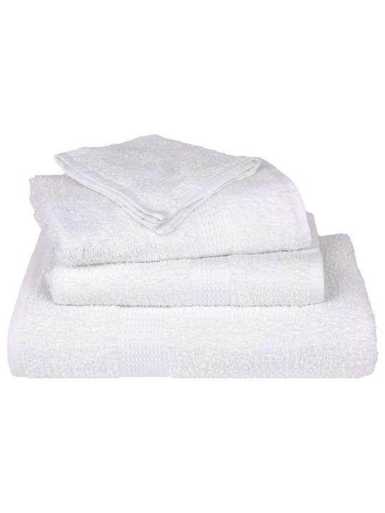 Sprchové ručníky 4 ks bílé 70x140 cm 360 g/m² 100% bavlna