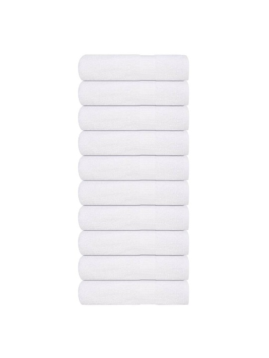 Sprchové ručníky 10 ks bílé 70x140 cm 360 g/m² 100% bavlna