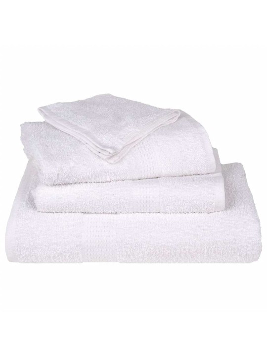 Sprchové ručníky 25 ks bílé 70x140 cm 360 g/m² 100% bavlna